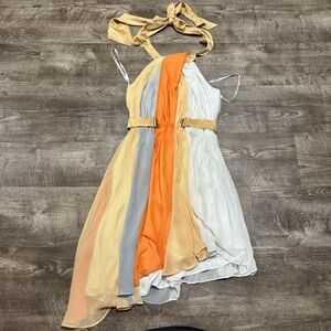 BCBGENERATION Asymmetrical Halter Neck Dress Size 2